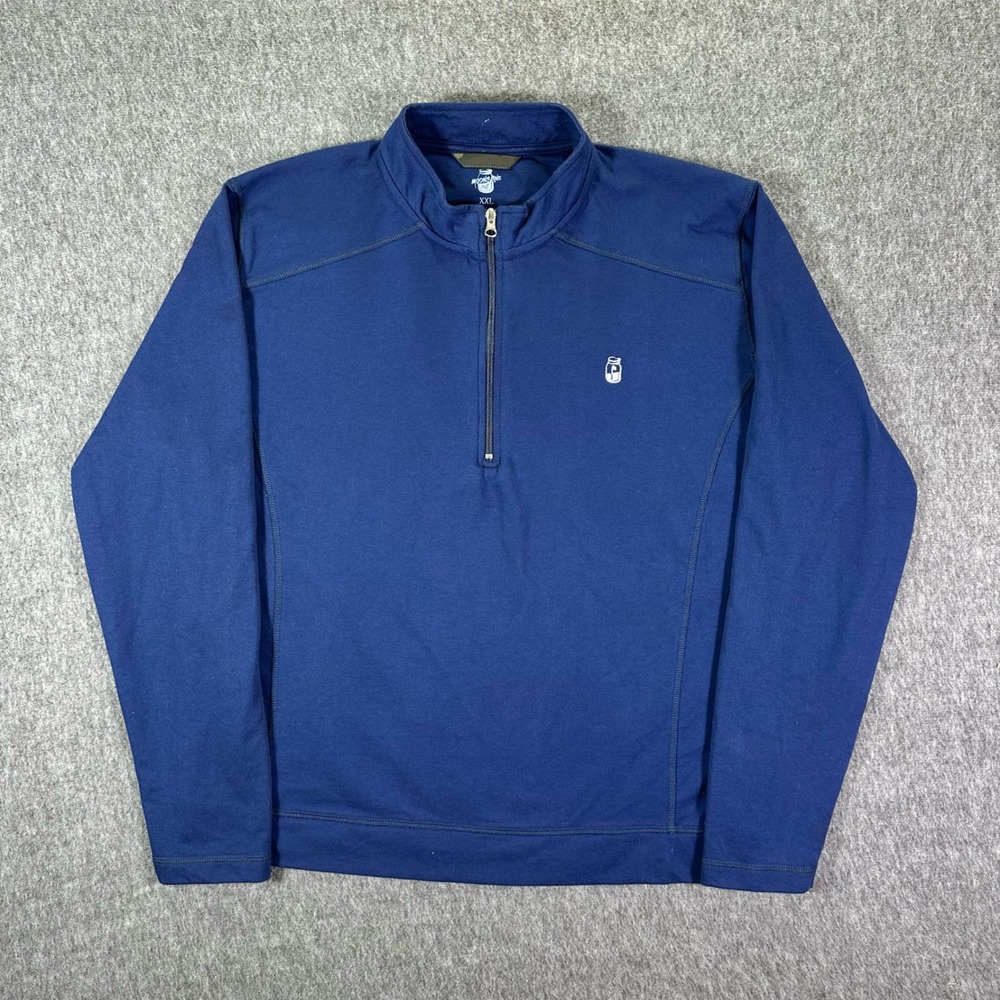 Moonshine Golf Quarter Zip Mens‎ XXL Blue Pullover Birdie Hunting Sweatshirt